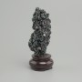 Kamień ozdobny do wnętrz, nieobrobiony chalcopyryt na podstawce 110×40 mm ± (różne rozmiary)