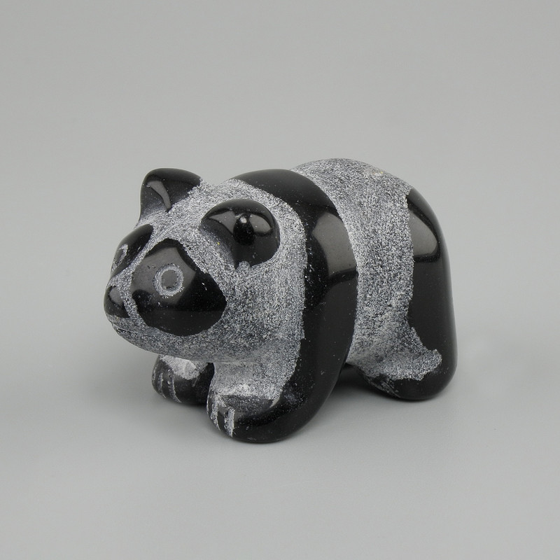 Statuetka Panda z agatu 40×23×22 mm