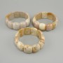 Bransoletka z skamieniałego koralu, ogniwo 25×20 mm, długość 18 cm, elastyczna