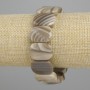 Bransoletka z naturalnego agatu Botswany, ogniwo o wymiarach 20×15 mm, długość ok. 18 cm, elastyczna