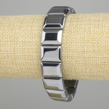 Bransoletka z terahercu, ogniwo, średnica 16×12 mm, długość około 18 cm, elastyczna