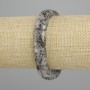 Bransoletka z naturalnego kamienia – kwarc rutylowy włosisty, gładkie ogniwo, średnica 16-17×10-11 mm, długość 18 cm ±, elastyczna