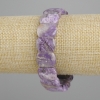 Bransoletka z naturalnym charoitem, gładkie ogniwo, średnica 16×12 mm, długość 18 cm ±, na elastycznej gumce