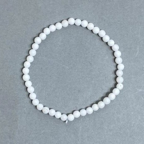 Bransoletka z agatu – kuleczki, średnica 4 mm, długość 18 cm, elastyczna