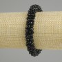 Bransoletka sznurkowa z czeskim kryształem fasetowanym rondlem o wymiarach 3,5×4 mm, długość 18 cm (elastyczna)