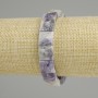 Bransoletka z charoitu z fasetowanymi kwadratami, średnica 11×11 mm, 5×11×11, 5 mm ±, długość 18 cm (na elastycznej)