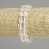 Bransoletka z kryształu górskiego, szlifowane ogniwa, średnica 14×10 mm ±, długość 18 cm (rozciągliwa)
