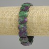 Bransoletka zozyt, fasetowane ogniwo, średnica 15×11 mm, długość 18 cm (na elastycznej gumce)