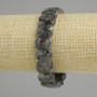 Bransoletka z labradorytu, fasetowane ogniwo, średnica 14×10 mm, długość 18 cm (elastyczna)