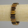Bransoletka z tygrysiego oka, gładkie ogniwo, średnica 14×10 mm +-, długość 18 cm (rozciągliwa)