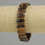 Bransoletka z tygrysiego oka, fasetowane ogniwo, średnica 15×10 mm, 5–11 mm ±, długość 18 cm (elastyczna)
