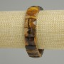 Bransoletka z tygrysiego oka, prostokątne fasetowane ogniwa, wymiary 15 x 11 mm, długość 18 cm (elastyczna)