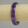 Bransoletka z ametystu szlifowanego kwadratowego, średnica 12×12 mm, długość 18 cm (rozciągliwa)