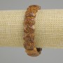 Bransoletka z drewnianego jaspisu, fasetowane ogniwa, średnica około 14×10 mm, 5 mm ±, długość 18 cm (elastyczna)