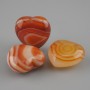Baza (podstawa) pod wisiorek «Serce» z agatu 20×20 mm ± z otworem