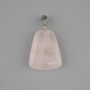 Wisiorek z różowego kwarcu w trapezie 17×21 mm, długość ok. 30 mm