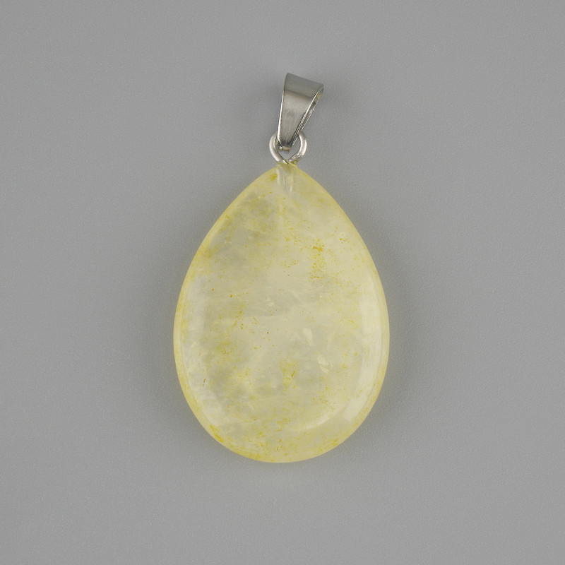 Wisiorek Kropla z barwionego szkła 18×26×34 mm+