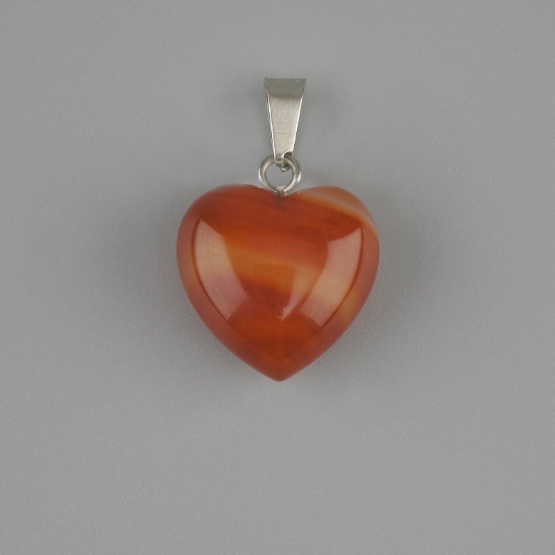 Wisiorek Serce Karneol 15×15×22 mm+