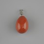 Wisiorek Kropla z czerwonego jaspisu 18×13 mm+-, długość 26 mm+