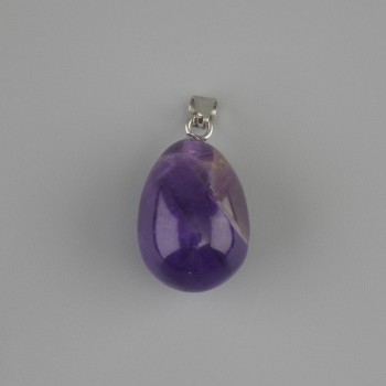 Wisiorek Kropla ametystu 18×13 mm, długość ok. 26 mm