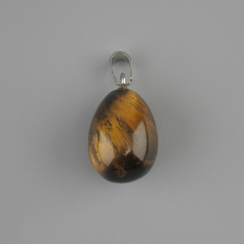 Wisiorek Kropla z Tygrysiego Oka 18×13 mm ±, długość 26 mm
