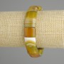 Bransoletka z agatu, gładkie ogniwa, średnica 15×12 mm, 5–13 mm ±, długość 18 cm ±, na elastycznej gumce