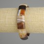 Bransoletka z agatu, gładkie ogniwo, średnica 15×12 mm, 5–13 mm ±, długość 18 cm ±, elastyczna