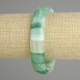 Bransoletka z agatu, gładkie ogniwa, średnica 15×13 mm, długość 18 cm, na elastycznej gumce