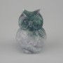 Statuetka pamiątkowa Sowa z fluorytem 50 × 38 × 34 mm+