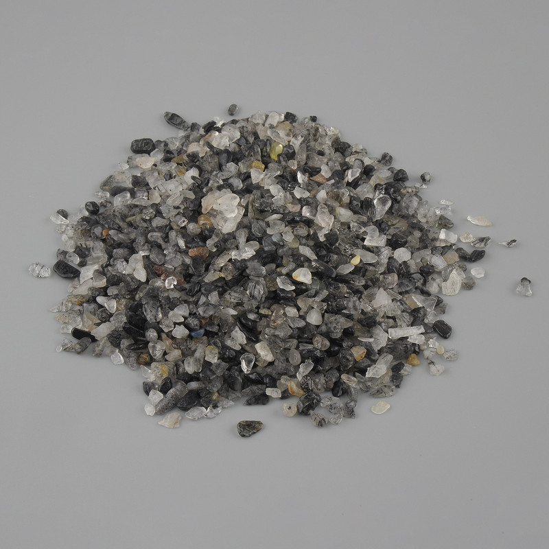 Naturalny kamień kwarc rutylowy włosisty – frakcja bez otworu 1,5-11×1,5-4 mm ± opakowanie 100 g (za 100 g ±)