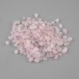 Naturalny kamień – różowy kwarc, szlifowany bez otworu 6–15×6–8 mm ± opakowanie 100 g (za 100 g ±)