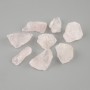 Kamień ozdobny do wnętrz, surowy, różowy kwarc 24-35×11-27 mm ±, opakowanie 100 g (Cena za 100 g)