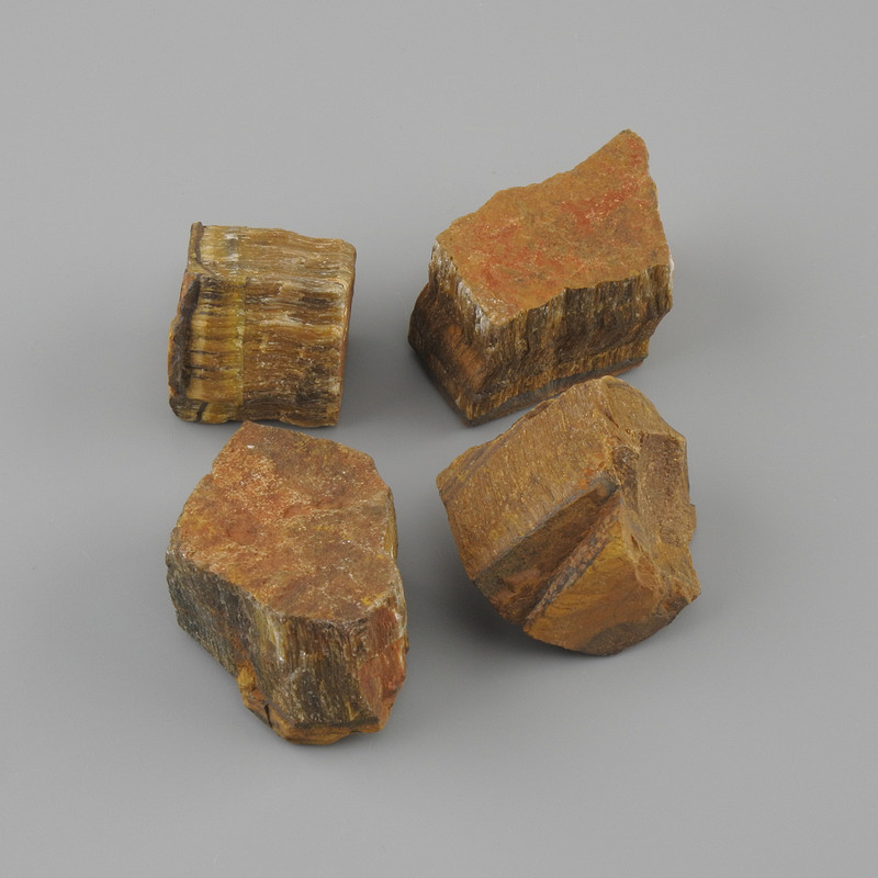 Kamień ozdobny do wnętrz nieobrobiony tygrysie oko 26-32×14-22 mm ± opakowanie 100 g (Cena za 100 g)