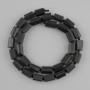 Koraliki Turmalin Schorl, fasetowany, średnica 10-11 mm, 5×6 mm, 5 mm ±, długość 41 cm ±