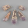 Wisiorek z nieobrobionego ametystu ~ 24-42×11-13 mm ± asortyment rozmiarów