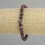Bransoletka z granatu, fasetowane koraliki, średnica 6 mm, długość 18 cm, stretch