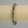 Bransoleta z pirytu sztucznego, gładkie kulki, średnica 6 mm, długość 18 cm, na elastycznej gumce