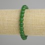 Bransoletka z chryzoprazem, gładkie kuleczki o średnicy 8 mm ±, długość 18 cm ±, elastyczna