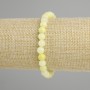 Bransoleta z sztucznego onyksu (gładka kuleczka), średnica 6 mm, długość 18 cm, elastyczna