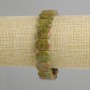 Bransoletka z jaspisu heliotropu, gładkie ogniwo, średnica 14×10 mm, długość 18 cm, elastyczna
