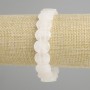 Bransoletka z górskiego kryształu — gładkie ogniwo, średnica 14×10 mm, długość 18 cm, elastyczna