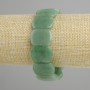 Bransoletka z nefrytu o gładkich ogniwach, średnica 20×15 mm ±, długość 18 cm ±, elastyczna