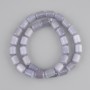 Koraliki szare Kocie oko cylindryczne, średnica 11×8 mm, długość 38 cm na żyłce
