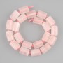 Koraliki różowego kwarcu fasetowane cylindryczne, średnica 13-16×11-11 mm, długość 40 cm+
