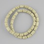 Koraliki z lawy wulkanicznej cylindryczne, średnica 10×6 mm, na żyłce, długość 38 cm+