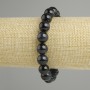Bransoletka z naturalnym kamieniem oka sokoła, gładkie kulki, średnica 10 mm, długość 18 cm, elastyczna