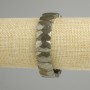 Bransoletka z pirytu fasetowane prostokątne ogniwa 14×10 mm, długość 18 cm, elastyczna