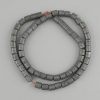 Koraliki z porowatego hematytu, cylindryczne 6×6 mm, długość około 40 cm, na żyłce