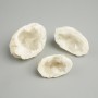 Geoda pamiątkowa z kryształu górskiego, wymiary ~ 41-52×25-40 mm ± (asortyment rozmiarów)