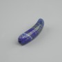 Koralik-wstawka z lazurytu wygięty łącznik z otworami 36×10×6 mm+